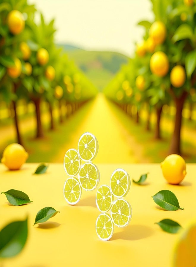 GOUDOGEDC 4Pcs Double Lemon Slices Hair Clips Lemon Hair Clip,Fruit Hair Clip for Women Girls Bangs Side Hairpins Creative Barrettes Duckbill Hair Accessories Clips and Barrettes Decoration - Image 2